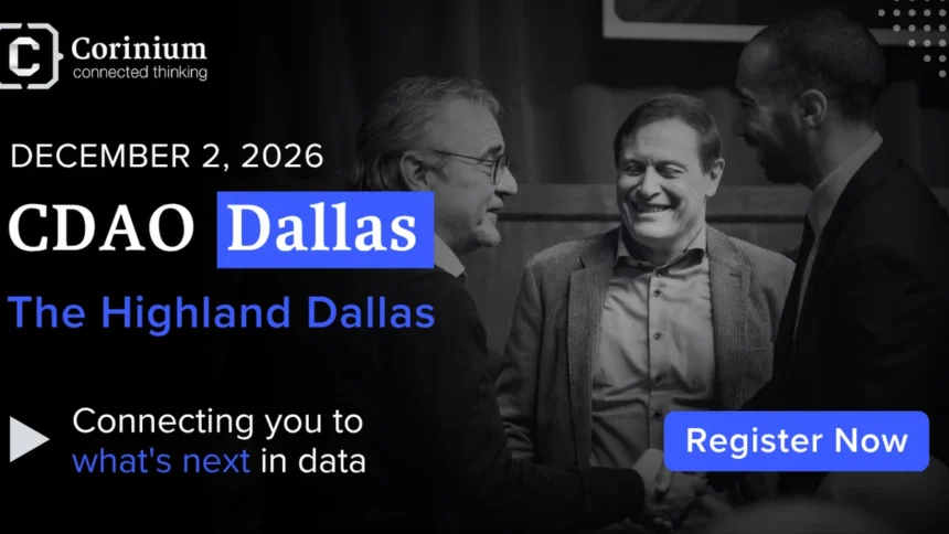CDAO Dallas 2026 convenes data and AI executives in Dallas on December 2 to drive enterprise transformation