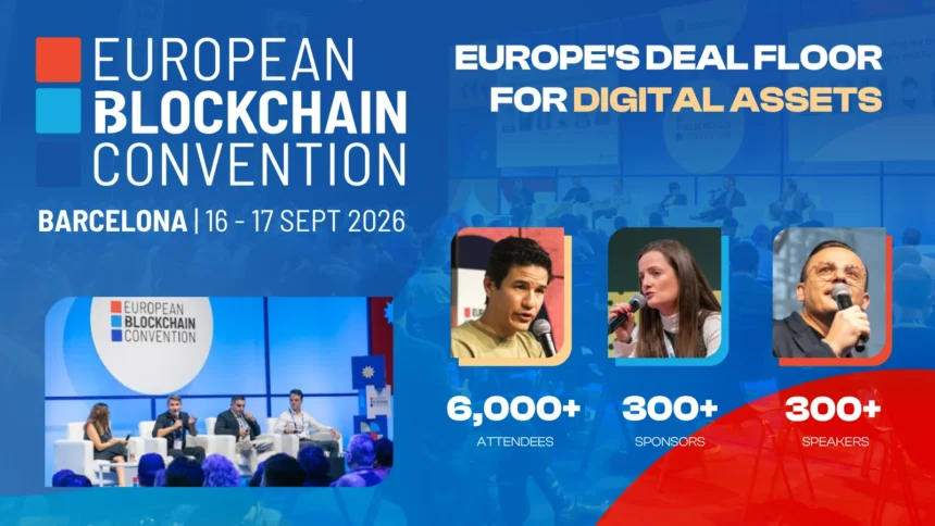 European Blockchain Convention EBC12 returns to Barcelona 16 to 17 September 2026, Europe's first gathering since MiCA