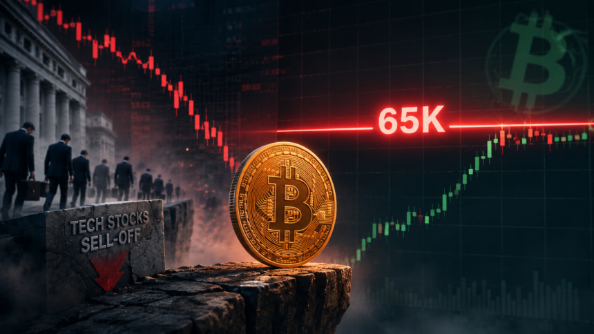 Bitcoin price hits $65K wall as stocks battle ‘record’ institutional tech sell-off
