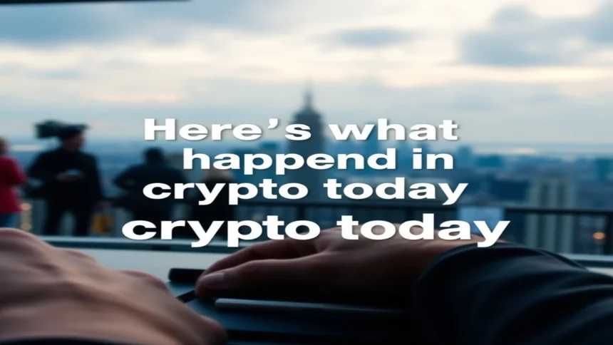 Here’s what happened in crypto today