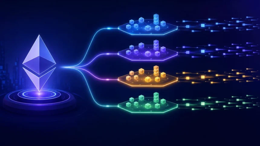 Ethereum sharding scalability diagram