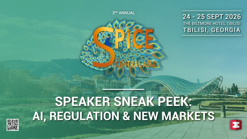 SPiCE Central Asia 2026 conference banner for the Tbilisi Georgia iGaming summit on 24 and 25 September