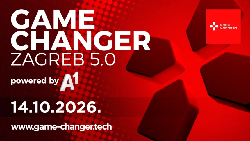 Game Changer Zagreb 5.0 powered by A1 key visual for the October 14, 2026 conference