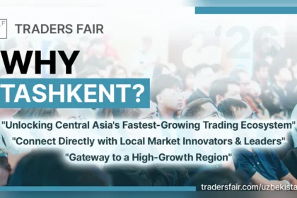 Traders Fair Uzbekistan 2026 Why Tashkent banner for the November 14 event at JW Marriott Hotel Tashkent